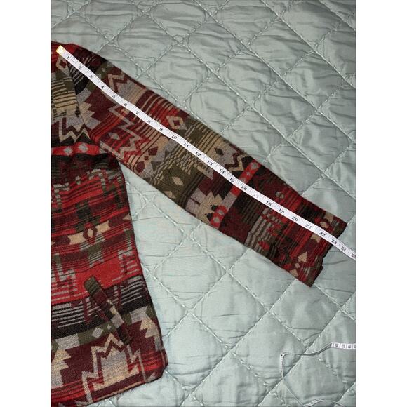 Coldwater Creek Southwestern Lined Blazer Aztec Sz 8 EUC Santa Fe CABIN CORE - Picture 12 of 12